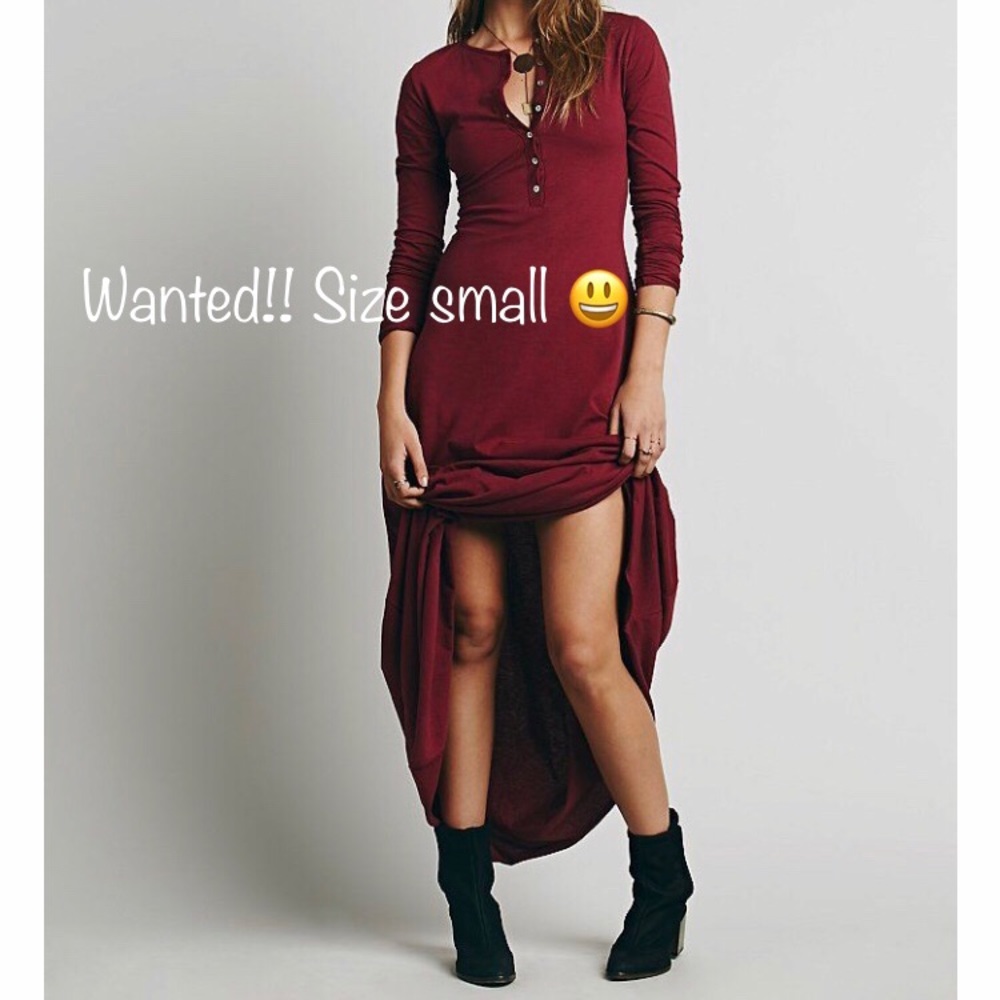 Wanted❣️Free People dress size small